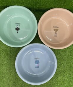 PALANGANA DE COLOR LISO CON DISEÑO ANIMAL 1UND