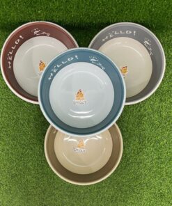 PALANGANA DE COLOR LISO CON DISEÑO PANDA 1UND