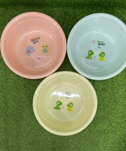 PALANGANA DE COLOR LISO CON DISEÑO ANIMAL 1UND