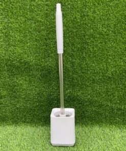 PORTACEPILLO CUADRADO Y CEPILLO PARA BAÑO 1UND (2PCS)