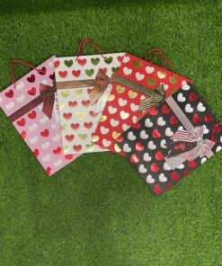 BOLSA DE REGALO DE CORAZÓN CON LAZO 39*30*12CM 1UND