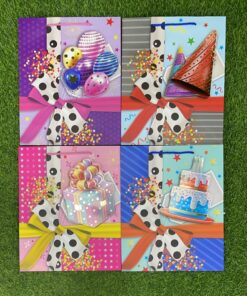 BOLSA DE REGALO DE LAZO CON PUNTOS 32*26*10CM 1UND