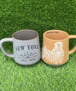 JARRA CERÁMICA DE LETRAS Y ANIMAL 1UND