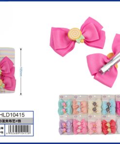 SET DE PRENSA PARA CABELLO DE LAZO CON PALETA DE CONFITE 1UND (2PCS)