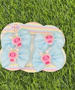 SET DE PRENSA PARA CABELLO DE LAZO CON CONEJO 1UND (4PCS)