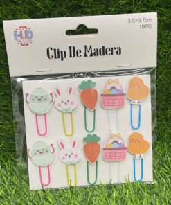 CLIP PARA LIBRO DE CONEJO/ZANAHORIA 1UND (10PCS)