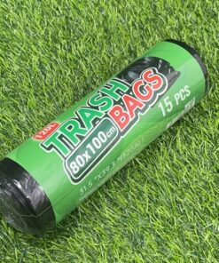 BOLSA BASURA COLOR NEGRA 80*100CM 120L 1UND (15PCS)