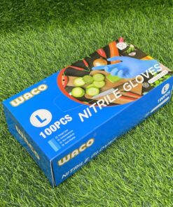 GUANTES AZUL DE NITRILO AZUL TALLA L 1UND (100PCS)