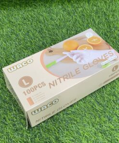 GUANTES BLANCA DE NITRILO BLANCO TALLA L 1UND (100PCS)