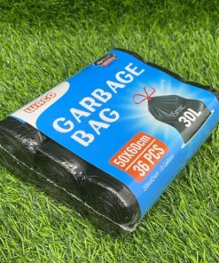 BOLSA BASURA COLOR NEGRA 50*60CM 30L 1UND (3 ROLLOS/36PCS)