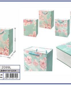 BOLSA DE REGALO DE FLORES DE CEREZO 40*30*12CM 1UND