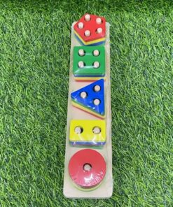 JUGUETES DE BLOQUE DE 5 FORMAS 28*6*4CM 1UND
