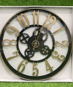 RELOJ PARA PARED CON DISEÑO ENGRANAJES 49CM 1UND