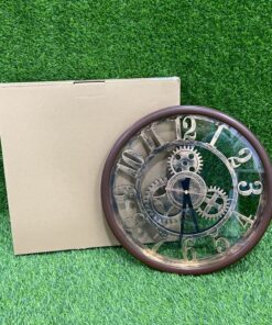 REJOJ PARA PARED CON DISEÑO ENGRANAJES 35CM 1UND