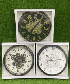 REJOJ PARA PARED CON DISEÑO ENGRANAJES 38CM 1UND