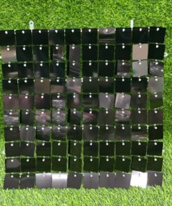 CORTINA DE FIESTA DE TABLA COLOR NEGRO 30*30CM 1UND