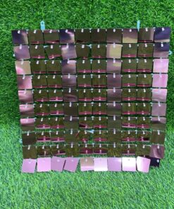 CORTINA DE FIESTA DE TABLA COLOR ROSA ROJA 30*30CM 1UND