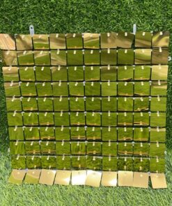 CORTINA DE FIESTA DE TABLA COLOR DORADO CLARO 30*30CM 1UND