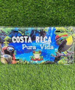 PLACA ALUMINIO DE PURA VIDA COSTA RICA 30*15CM 1UND