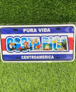 PLACA ALUMINIO DE PURA VIDA COSTA RICA 30*15CM 1UND