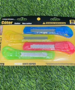 SET DE CUTERES DE COLOR LISO 18MM 1UND (4PCS)
