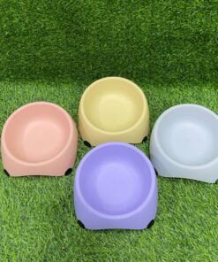 TAZA PARA MASCOTA DE COLOR LISO 16.5*16.5*8CM 1UND