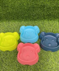 TAZA PARA MASCOTA CON DISEÑO PERRO DE COLOR LISO 14*13*3.5CM 1UND