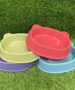 TAZA PARA MASCOTA CON DISEÑO OSO DE COLOR LISO 20*15*5CM 1UND