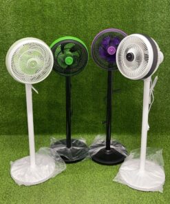 ABANICO ELÉCTRICO DE PIE DE COLOR LISO 10" 1UND