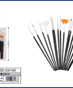 SET DE HERRAMIENTA PARA UÑA DE COLOR NEGRO 1UND (15PCS)