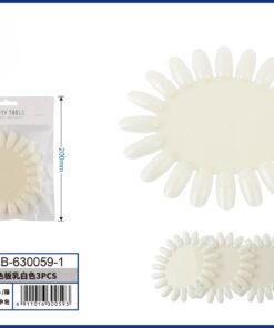 MUESTRARIO DE UÑA POSTIZA OVALADO COLOR CREMA 1UND (3PCS)