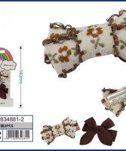 SET DE PRENSA PARA CABELLO DE LAZO COLOR CAFÉ 1UND (2PCS)