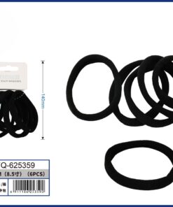 SET DE COLAS COLOR NEGRO 9CM 1UND (6PCS)