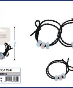 SET DE COLA CON 3 ANILLOS COLOR LISO 1UND (2PCS)