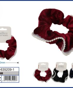 COLA DE TELA COLOR LISO CON PERLAS EN BORDE 1UND