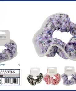 COLA DE TELA DE FLOR CON PERLAS EN BORDE 1UND