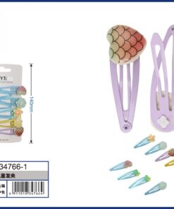 SET DE PRENSA PARA CABELLO CON DISEÑOS 1UND (8PCS)