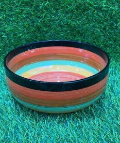 TAZA CERÁMICA DE COLORES 7" 1UND