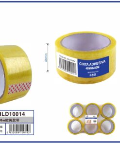 CINTA ADESIVA COLOR AMARILLA CLARA 48MM*80M 1UND
