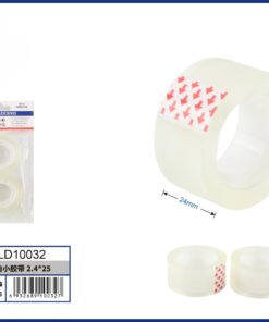 CINTA ADHESIVA TRANSPARENTE 2.4CM*25M 1UND (2PCS)