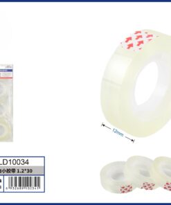 SET DE CINTA ADHESIVA TRANSPARENTE 1.2CM*30M 1UND (3PCS)
