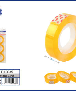 SET DE CINTA ADHESIVA AMARILLA 1.2CM*30M 1UND (3PCS)