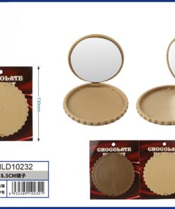ESPEJO PARA BOLSO DE CHOCOLATE REDONDO 8.5CM 1UND