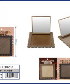 ESPEJO PARA BOLSO DE CHOCOLATE CUADRADO 7.8CM 1UND