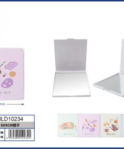 ESPEJO PARA BOLSO DE RECTANGULAR CON DISEÑO 8*9CM 1UND