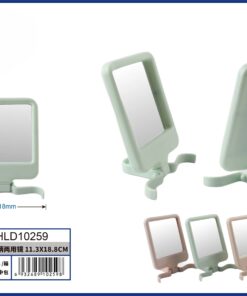 ESPEJO RECTANGULAR MULTIUSO PARA MESA Y AGARRAR EN MANO 11.3*18.8CM 1UND