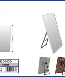 ESPEJO RECTANGULAR PARA MESA CON DISEÑO MALLA 18*24CM 1UND