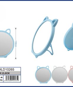 ESPEJO PARA MESA CON DISEÑO OREJA DE GATO 13.8CM 1UND