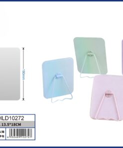 ESPEJO RECTANGULAR PARA MESA CON DISEÑO COLOR DEGRADADO 13.5*18CM 1UND