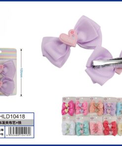 SET DE PRENSA PARA CABELLO DE LAZO CON CORAZÓN 1UND (2PCS)